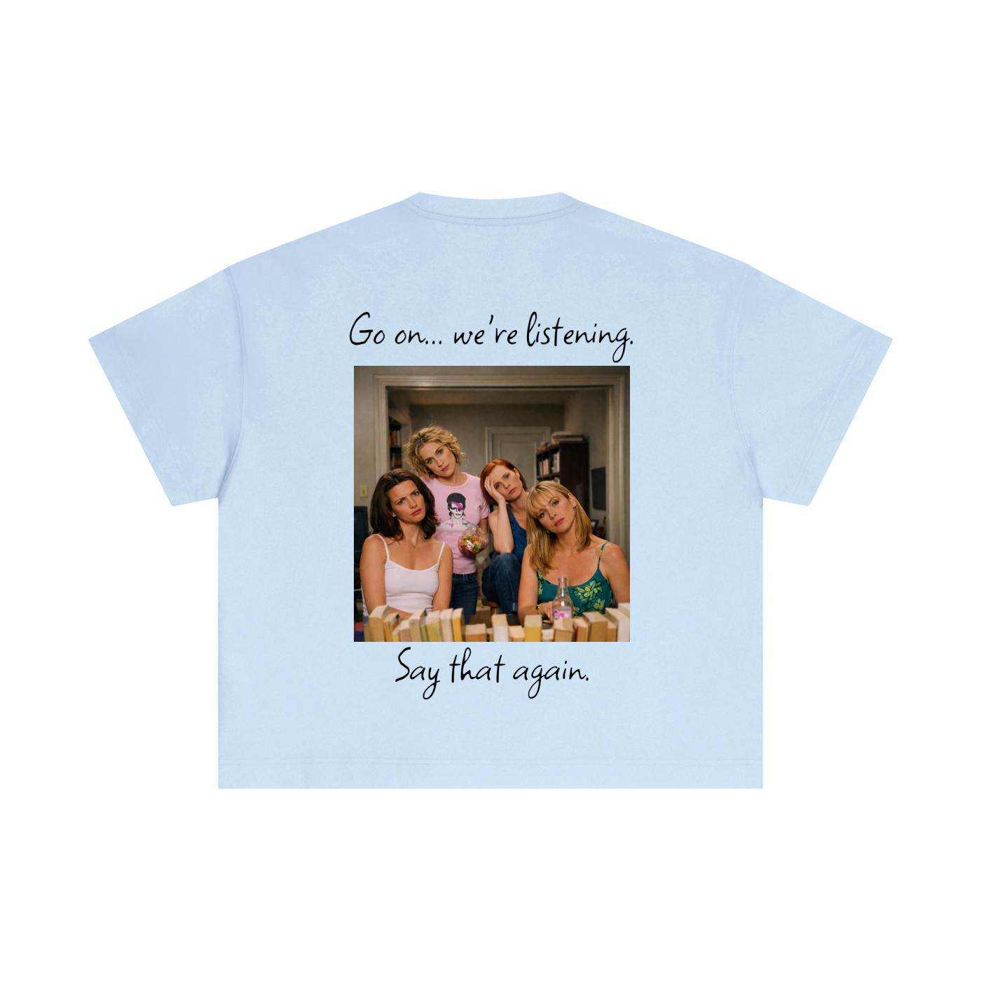 carrie bradshaw,samantha jones,gossip,t shirt,graphic